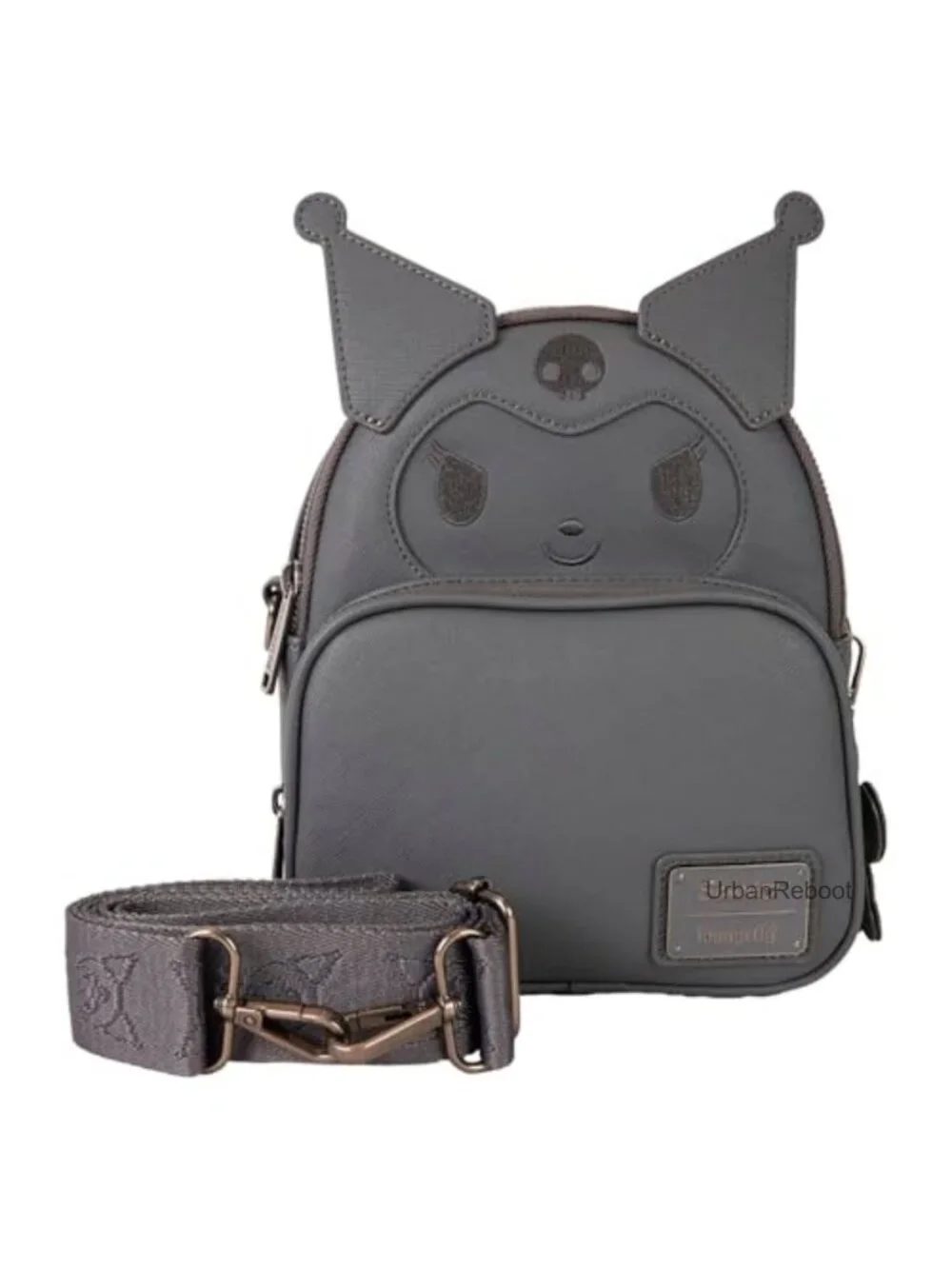 Convertible Mini Backpack Textured Faux Leather Crossbody Adjustable
